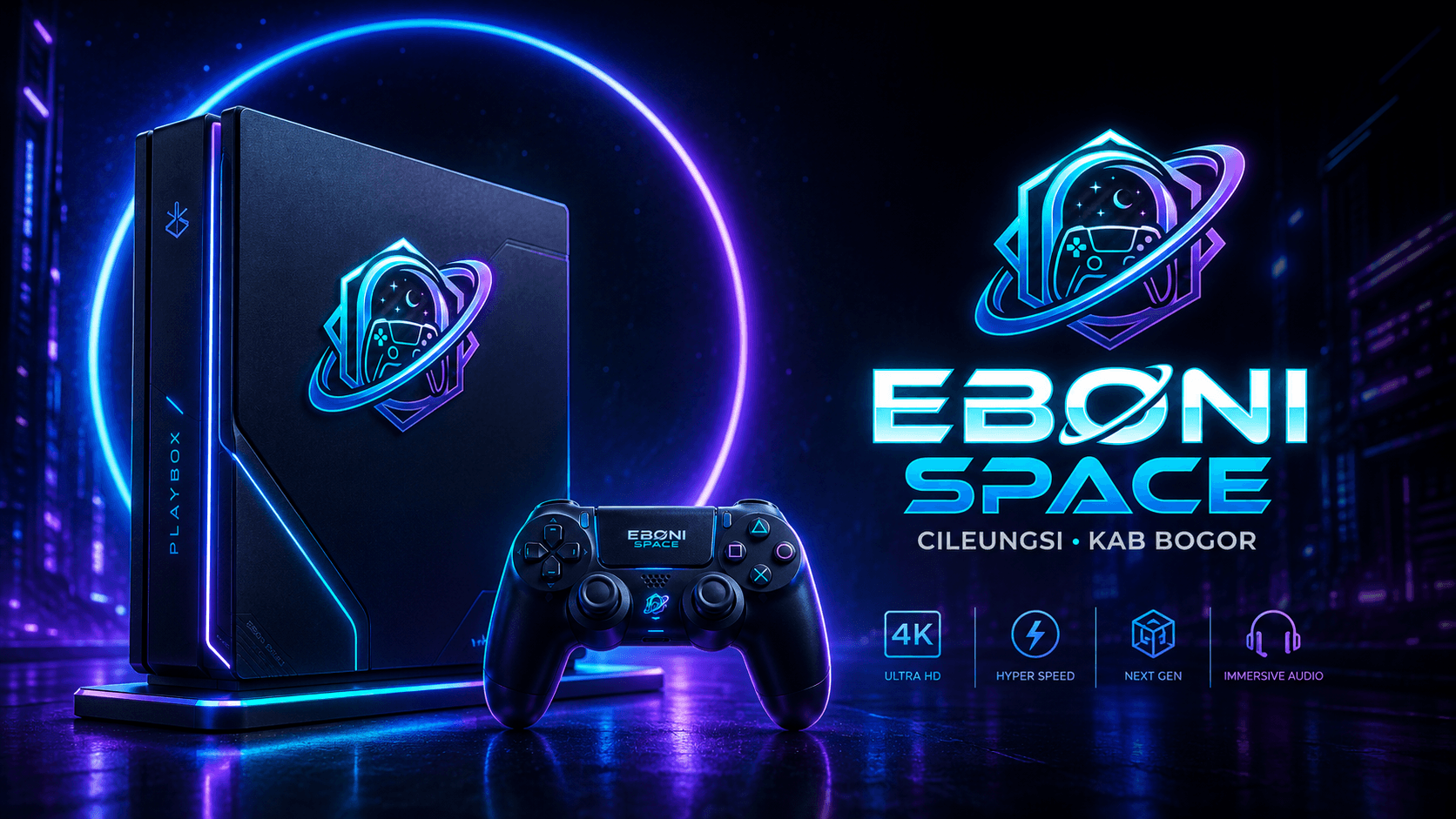 Sewa PS Box terdekat Eboni Space untuk mabar di rumah